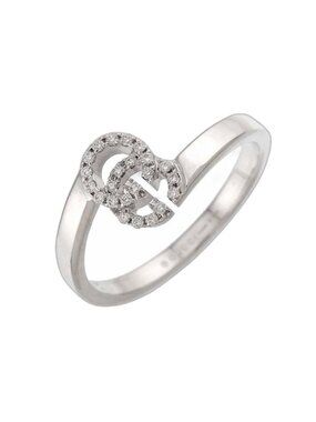 Gucci GG Running Ring Diamond 18k WG White Gold